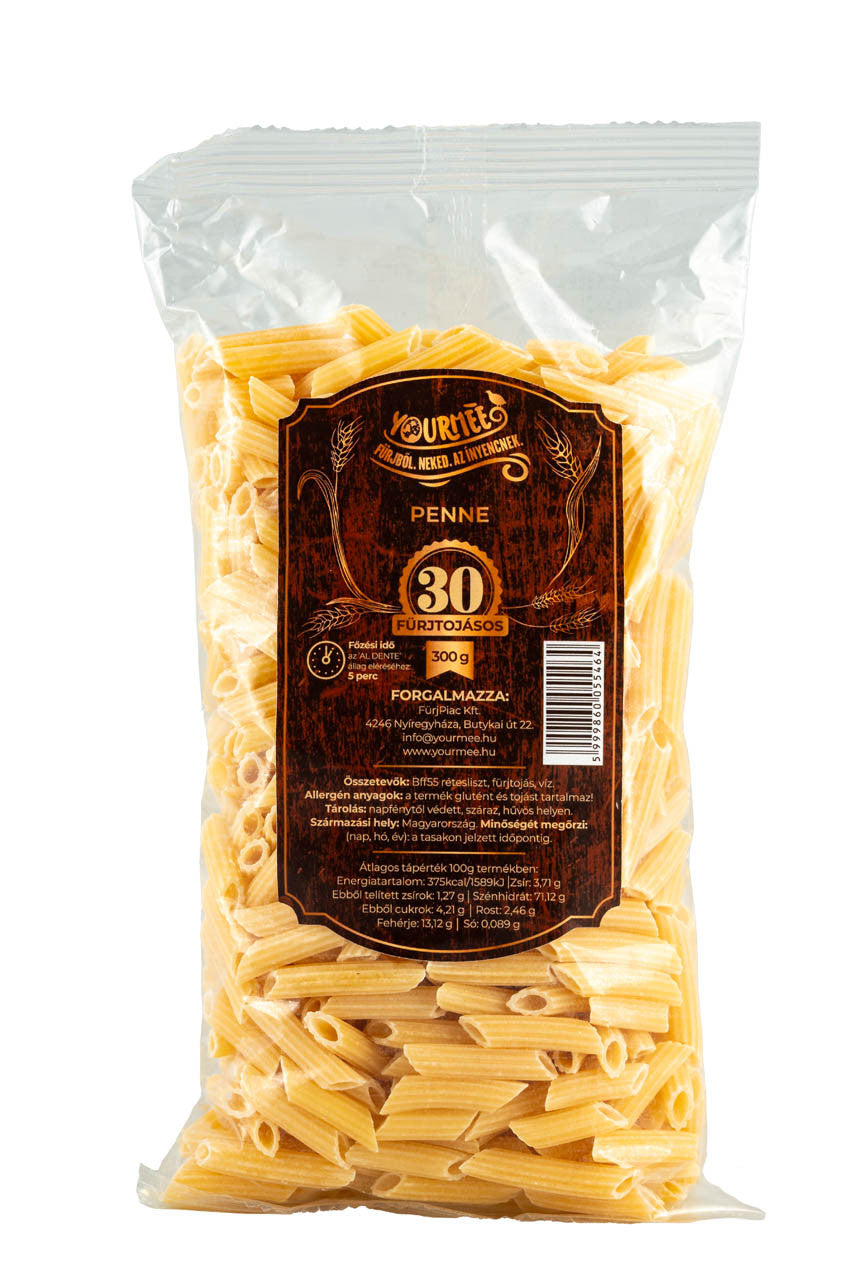 Yourméé, 30 fürjtojásos Penne - 300g