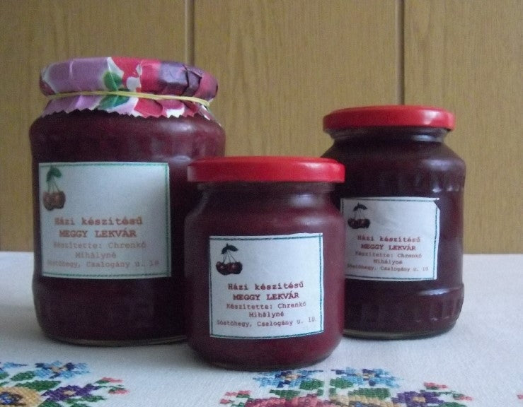 Meggylekvár -cukorral