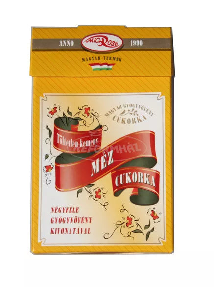 Méz cukorka -4féle gyógynövény kivonatával -75g