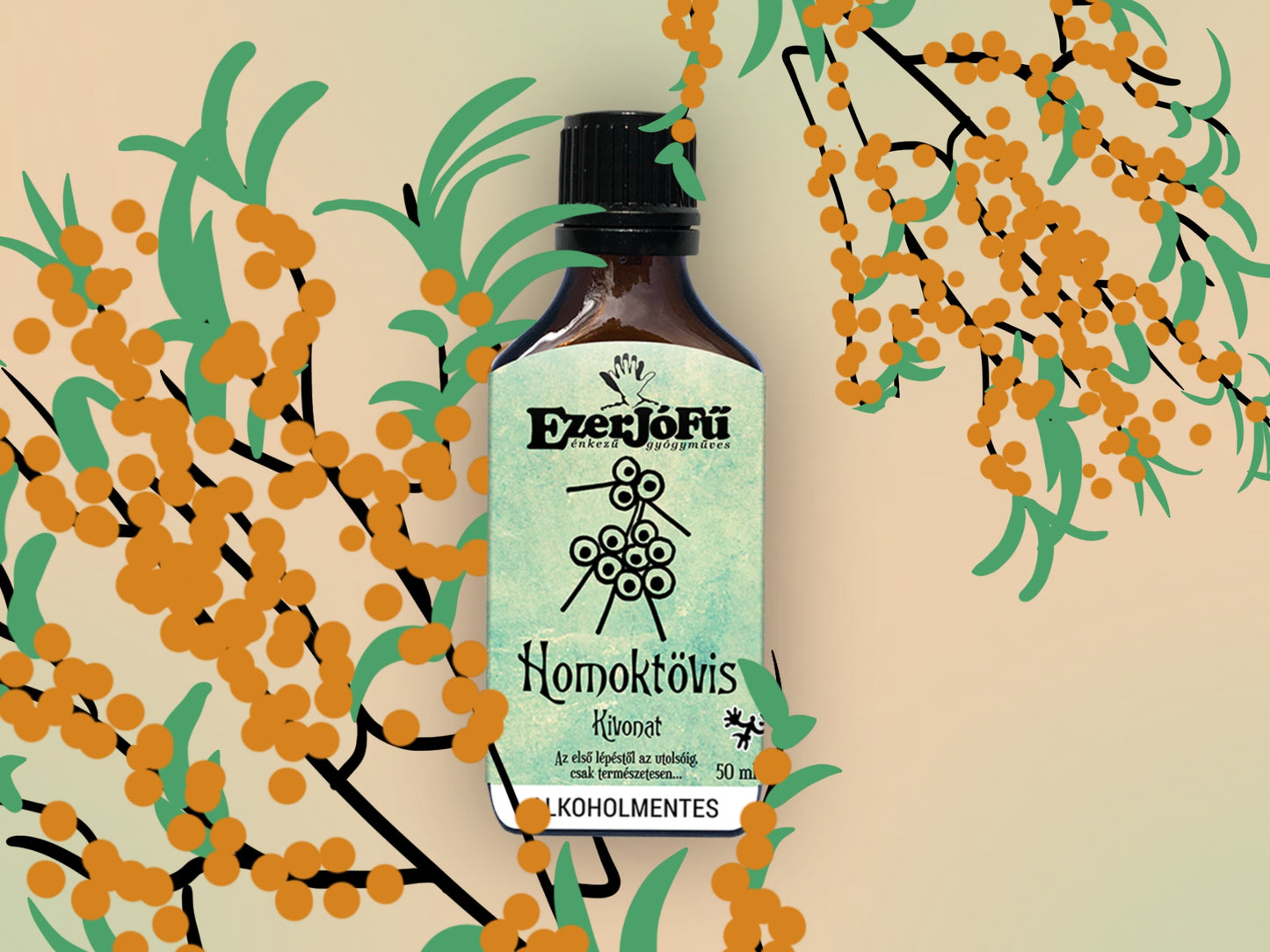 EzerJóFű -Homoktövis alkoholmentes kivonat(50ml)