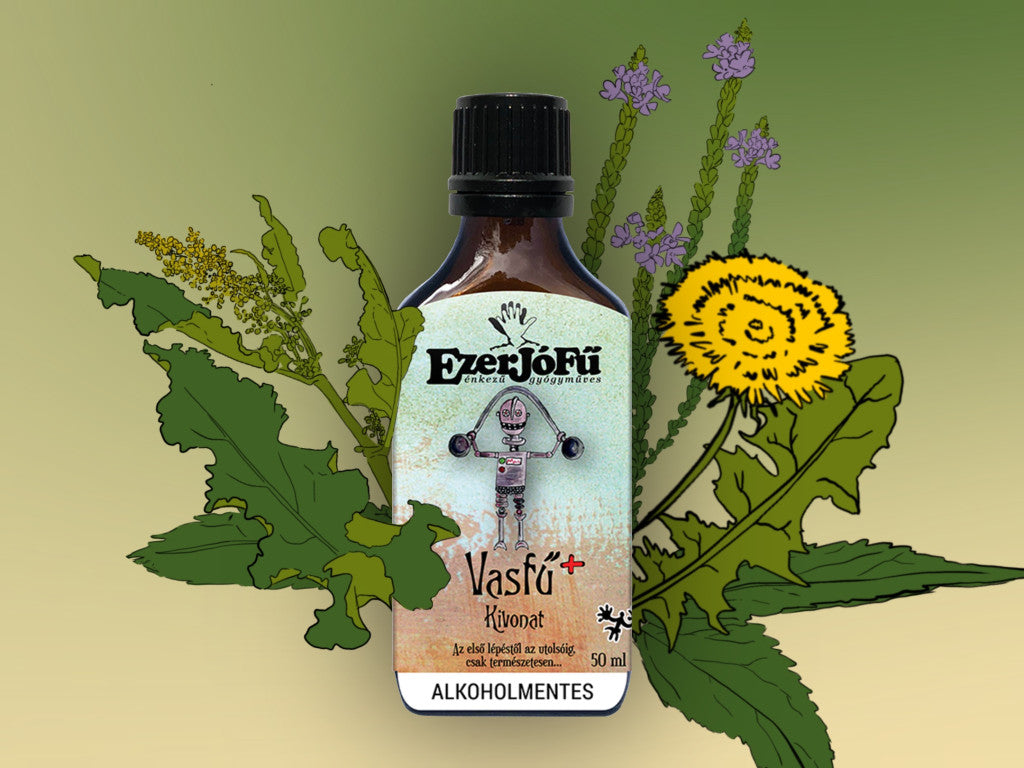 EzerJóFű -Vasfű+ kivonat -alkoholmentes (50ml)