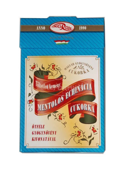 Mentolos Echinácia cukorka -5féle gyógynövény kiv -75g