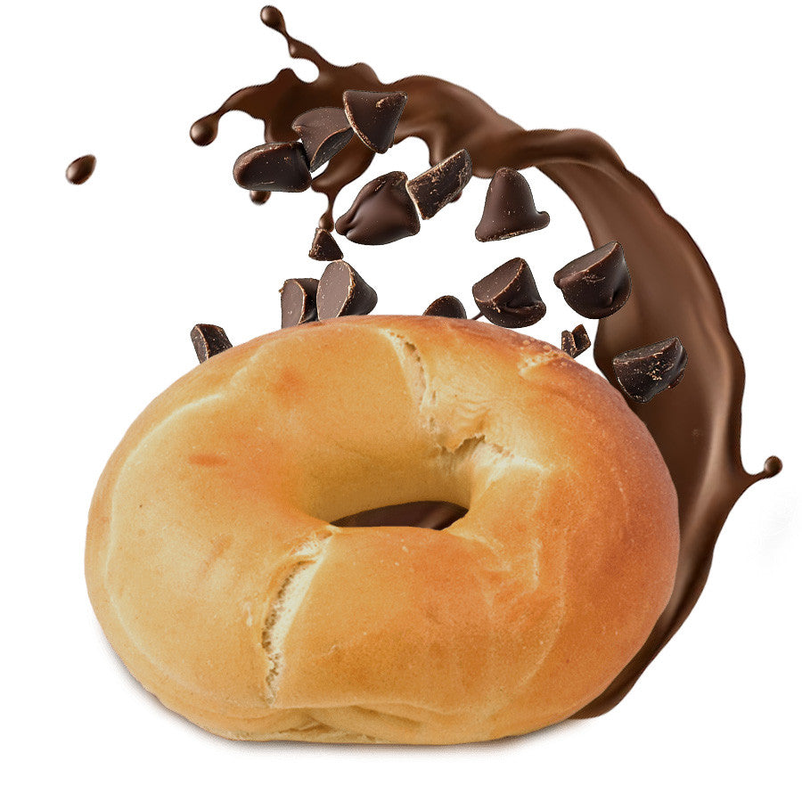 Csokival töltött Bägel (vajas-édes tésztából)