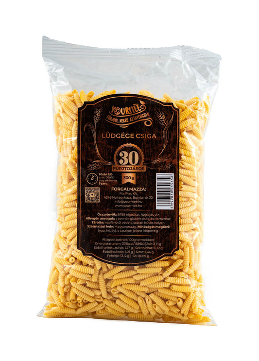 Yourméé, 30 fürjtojásos Lúdgége csigatészta - 300g
