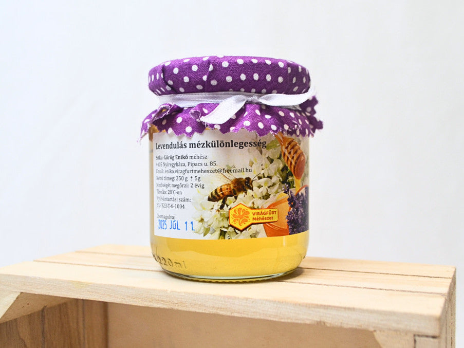Virágfürt Méhészet -Levendula ízesítésű akácméz -250 g