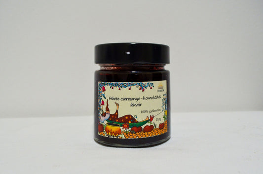 Töviskertem -Fekete cseresznye - homoktövis lekvár -210 g