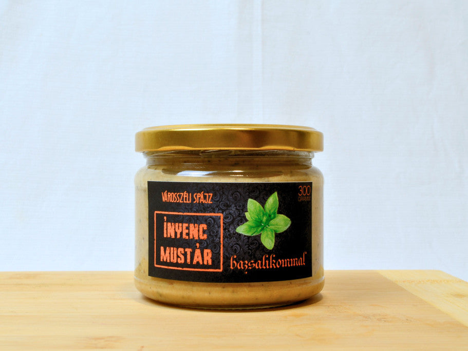 Városszéli Spájz Mustár bazsalikommal -300g