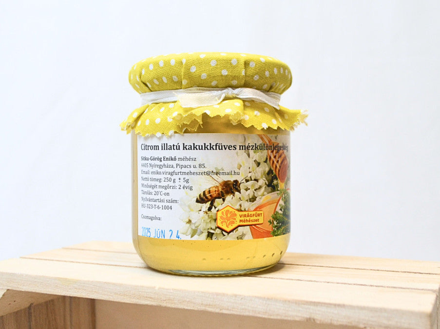 Virágfürt Méhészet -Kakukkfű ízesítésű akácméz -250g