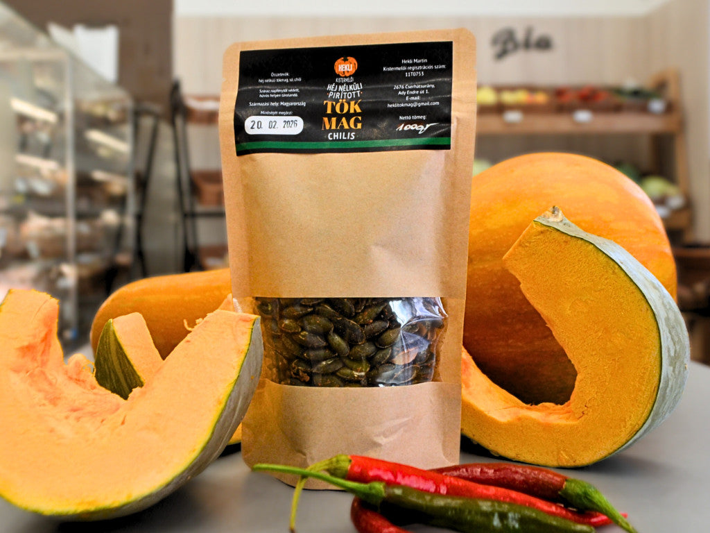 Hekli Pirított héj nélküli tökmag -chilis 100g